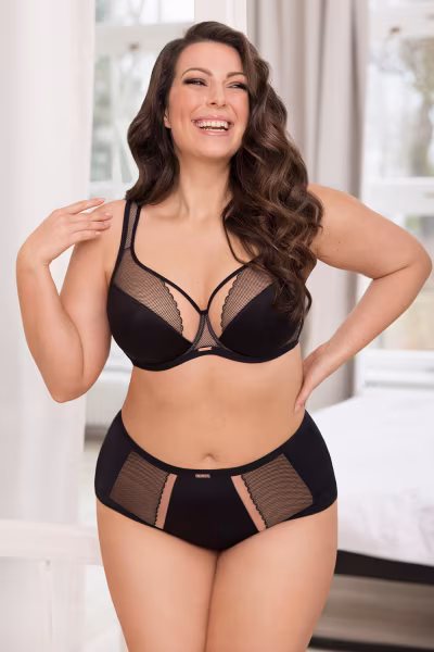 Biustonosz Soft Model Luisse K441/1 Black - Gorsenia Lingerie — zdjęcie 2