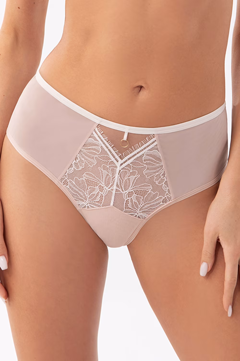 Figi Brazyliany Model Mirella K906 Beige - Gorsenia Lingerie