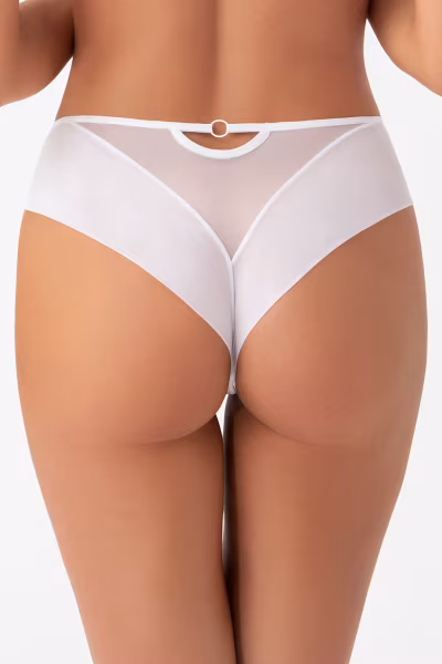 Figi brazyliany Model Paradise K498/1 White - Gorsenia Lingerie — zdjęcie 3