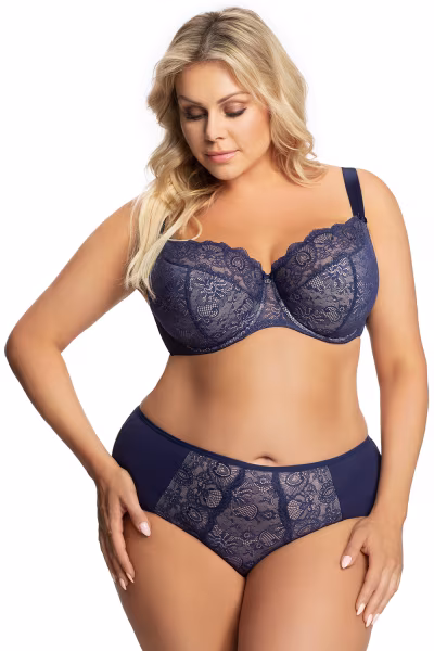 Figi Model Blanca K358 Navy - Gorsenia Lingerie — zdjęcie 2
