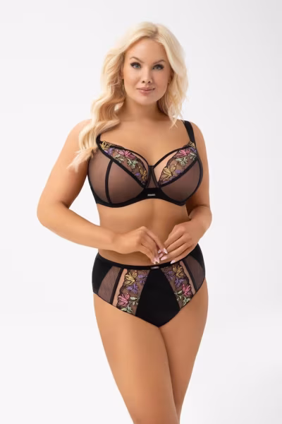 Biustonosz Soft Model G002 Black - Gorsenia Lingerie — zdjęcie 1