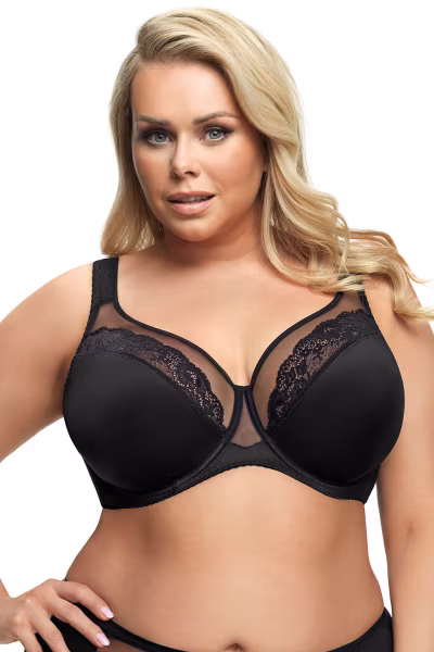 Biustonosz Soft Model Luisse K441 Black - Gorsenia Lingerie — zdjęcie 1