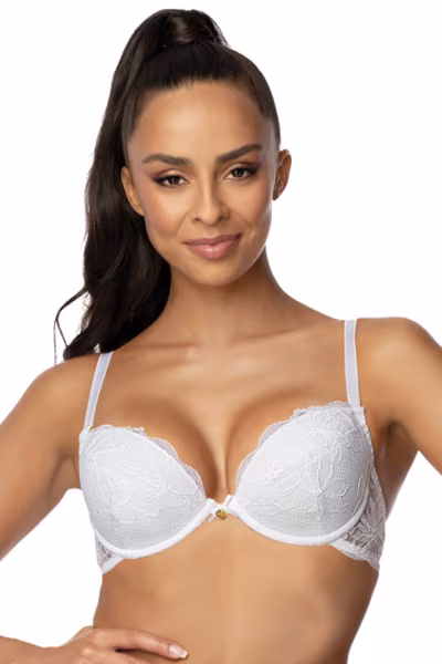 Biustonosz push up  Biustonosz Push-up Model 0196/1 Nell White - Mat — zdjęcie 1