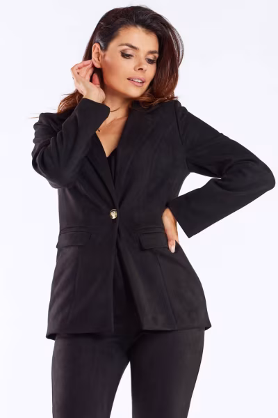 Żakiet Model A460 Black - awama — zdjęcie 2