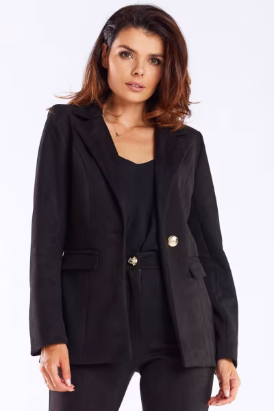 Żakiet Model A460 Black - awama — zdjęcie 3
