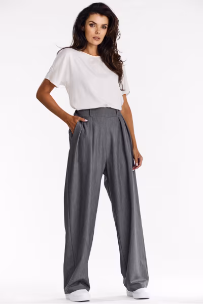 Spodnie Damskie Model A674 Grey - awama — zdjęcie 1