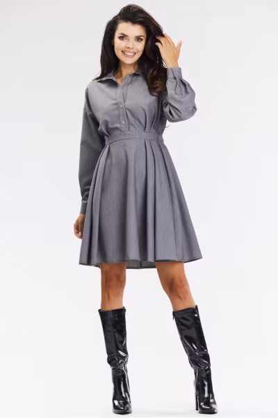 Sukienka Model A668 Grey - awama — zdjęcie 2