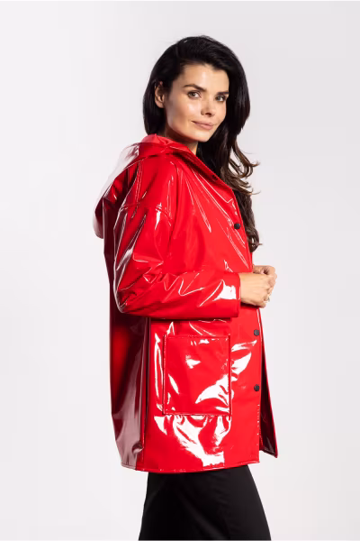 Kurtka Damska Model A754 Red - awama — zdjęcie 2