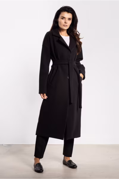 Płaszcz Damski Model A750 Black - awama — zdjęcie 1