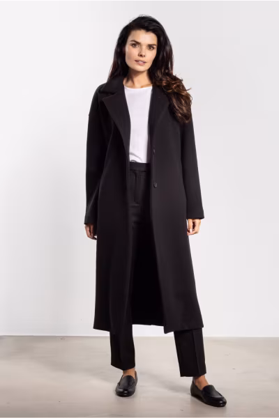Płaszcz Damski Model A750 Black - awama — zdjęcie 2
