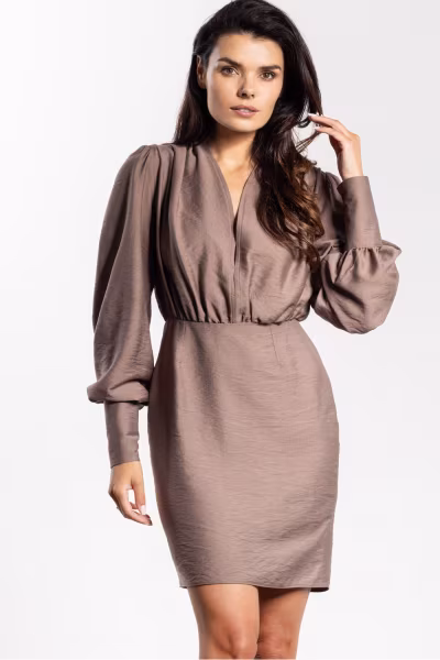 Sukienka  Model A734 Taupe - awama — zdjęcie 1