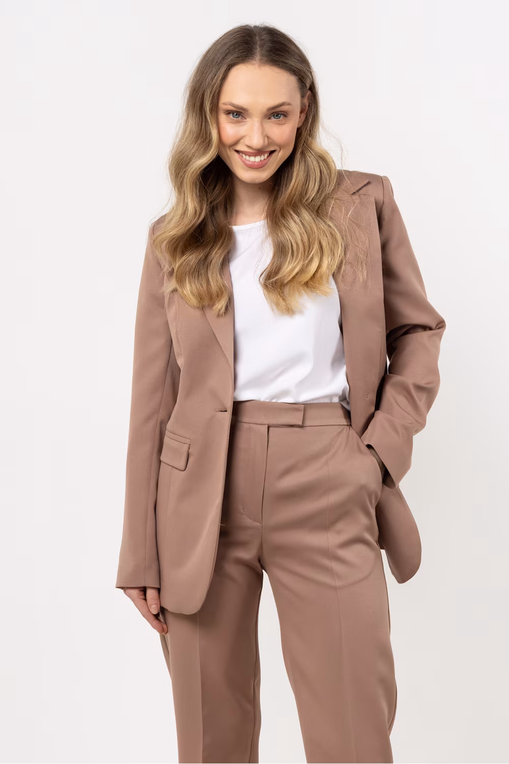 Marynarka Model A714 Cappuccino - awama