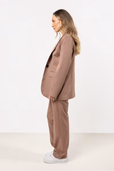 Marynarka Model A714 Cappuccino - awama — zdjęcie 2