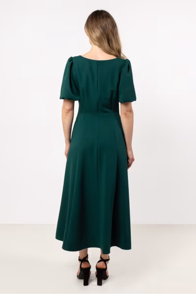 Sukienka Model A709 Bottle Green - awama — zdjęcie 3