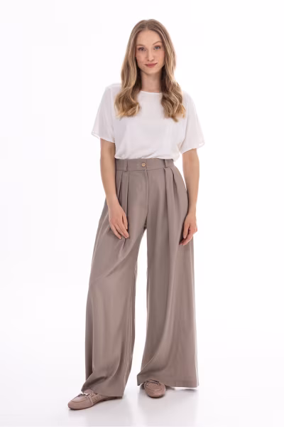 Spodnie Damskie Model A772 Latte - awama — zdjęcie 1