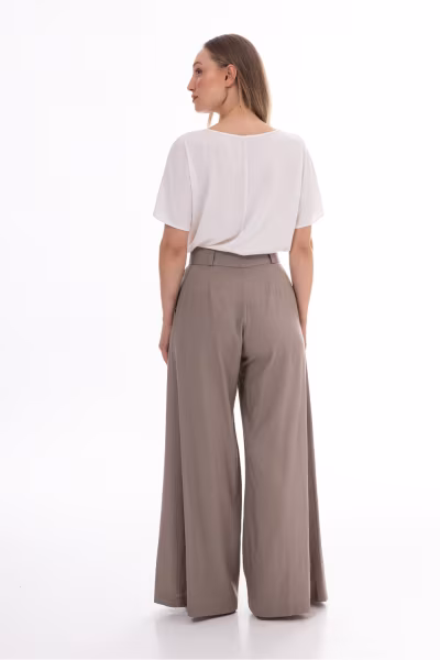 Spodnie Damskie Model A772 Latte - awama — zdjęcie 3