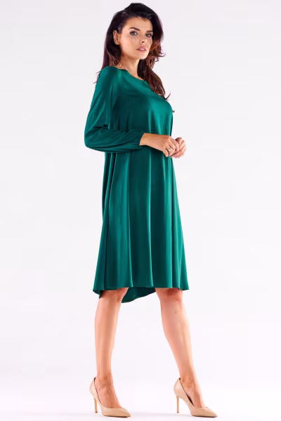 Sukienka Model A524 Bottle Green - awama — zdjęcie 1