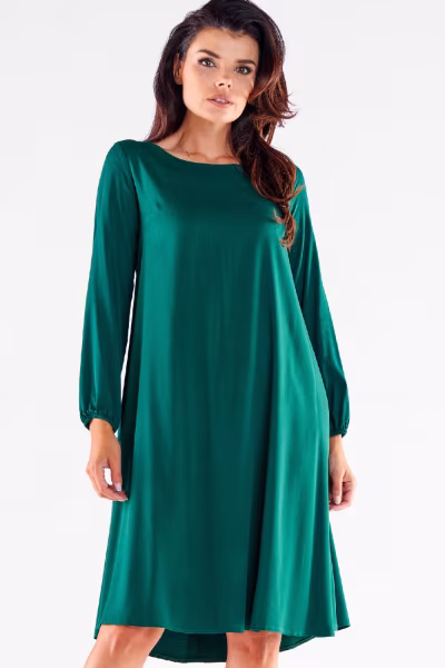 Sukienka Model A524 Bottle Green - awama — zdjęcie 3