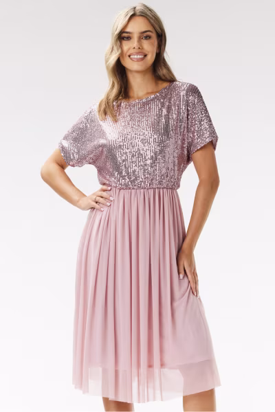 Sukienka Model A689 Pink - awama — zdjęcie 1