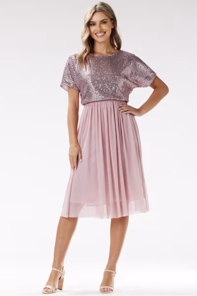 Sukienka Model A689 Pink - awama — zdjęcie 2