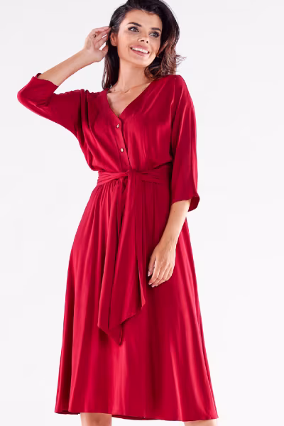 Sukienka Model A522 Claret - awama — zdjęcie 1