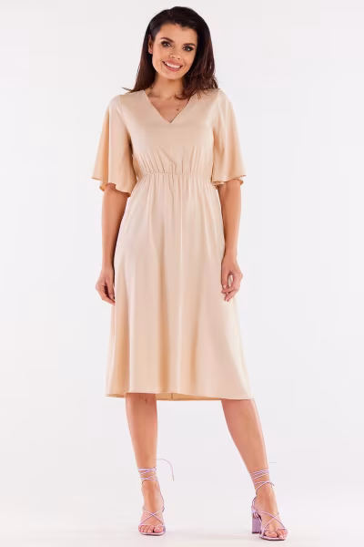 Sukienka Model A518 Beige - awama — zdjęcie 2