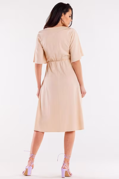 Sukienka Model A518 Beige - awama — zdjęcie 3