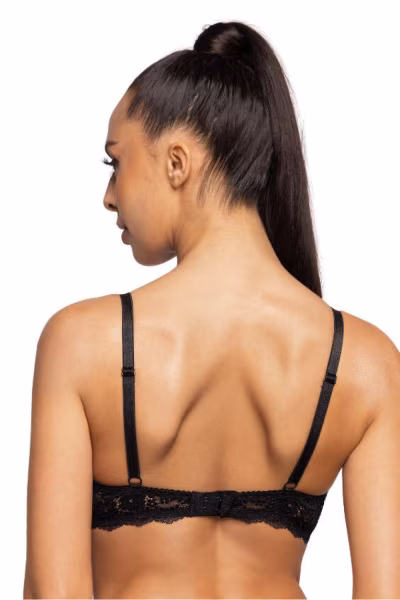 Biustonosz push up Biustonosz Push-up Model Niki M-3756/11 Black/Beige - Mat — zdjęcie 3