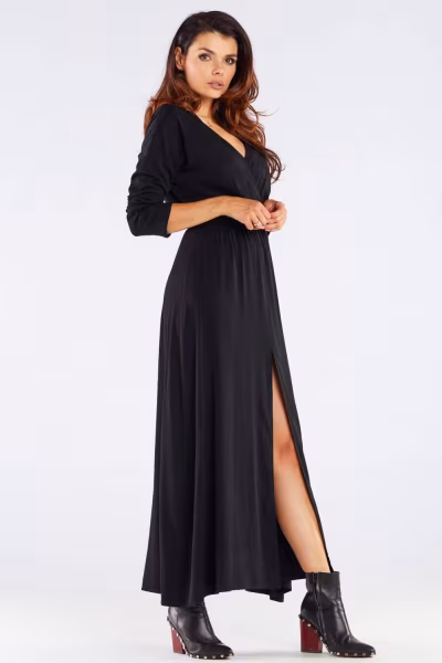 Sukienka Model A454 Black - awama — zdjęcie 2