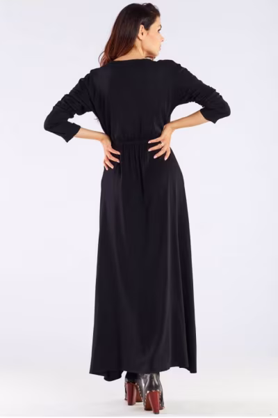 Sukienka Model A454 Black - awama — zdjęcie 3