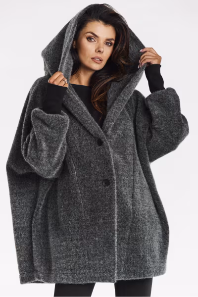 Płaszcz Damski Model A681 Grey - awama — zdjęcie 1