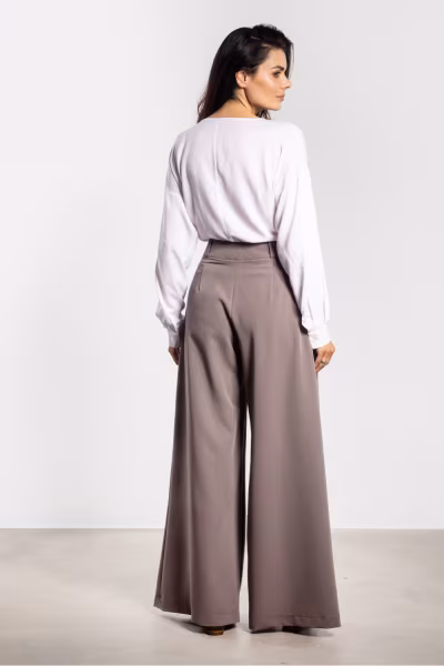Spodnie Damskie Model A743 Taupe - awama — zdjęcie 3