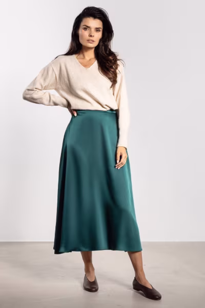 Spódnica Model A739 Bottle Green - awama — zdjęcie 1