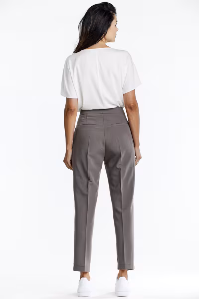 Spodnie Damskie Model A675 Taupe - awama — zdjęcie 3