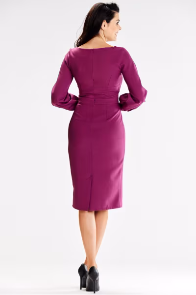 Sukienka Model A597 Plum - awama — zdjęcie 3