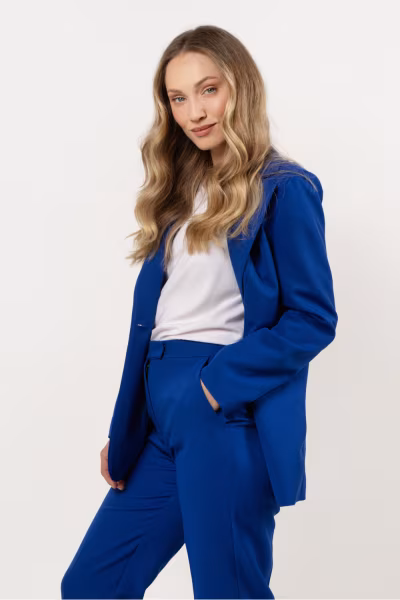 Marynarka Model A714 Blue - awama — zdjęcie 1