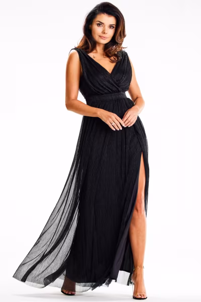 Sukienka Model A625 Black - awama — zdjęcie 2