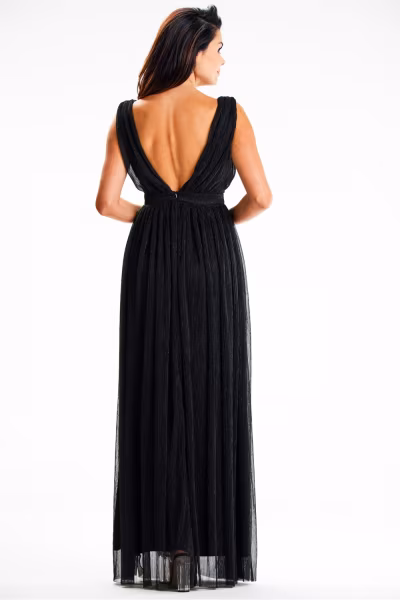 Sukienka Model A625 Black - awama — zdjęcie 3