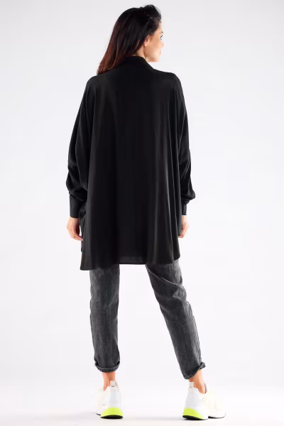Koszula Damska Model A528 Black - awama — zdjęcie 3