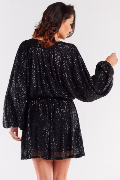 Sukienka Model A485 Black - awama — zdjęcie 3