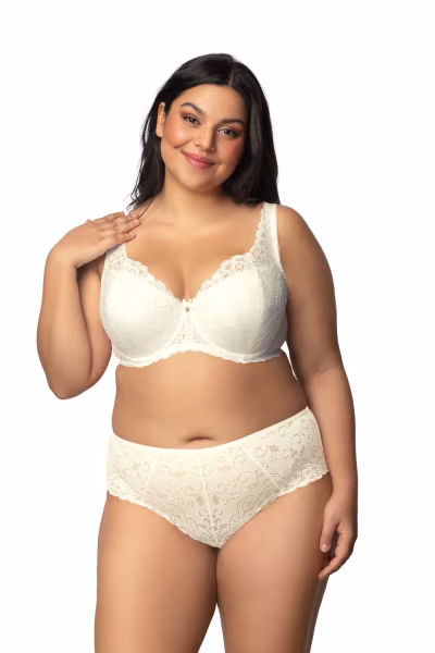 Biustonosz push up Biustonosz Usztywniany Model Natalie Big M-3824/22 Ecru - Mat — zdjęcie 2