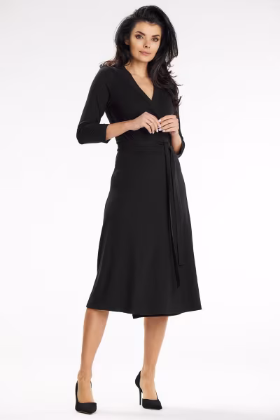 Sukienka Model A653 Black - awama — zdjęcie 2