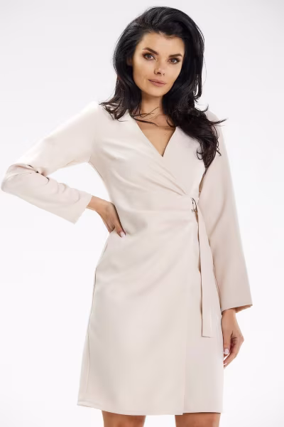 Sukienka Model A637 Beige - awama — zdjęcie 1