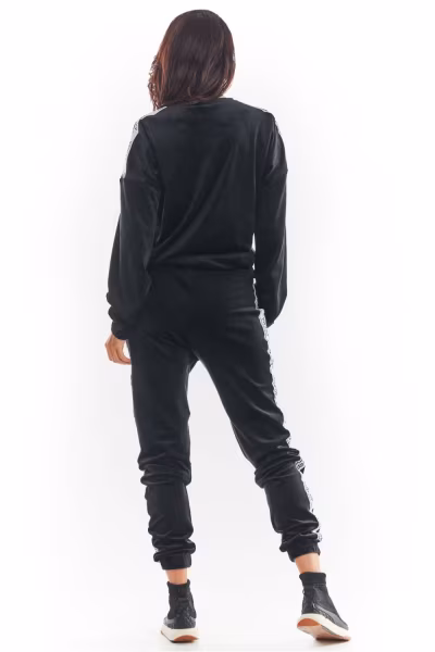 Spodnie Damskie Model A375 Black - awama — zdjęcie 3