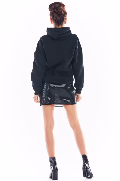 Spódnica Model A403 Cekiny Black - awama — zdjęcie 3