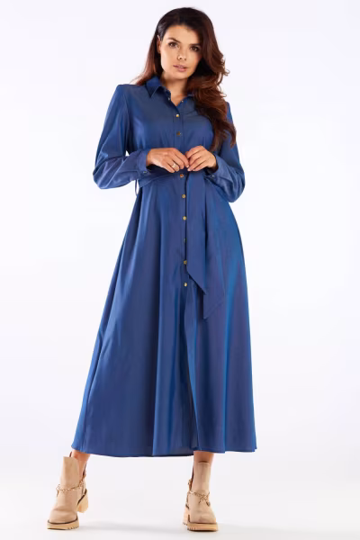 Sukienka Model A451 Blue - awama — zdjęcie 1