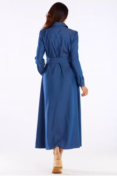 Sukienka Model A451 Blue - awama — zdjęcie 3