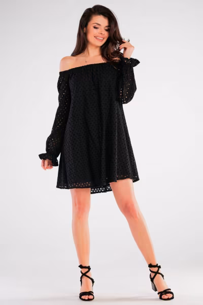 Sukienka Model A435 Black - awama — zdjęcie 2