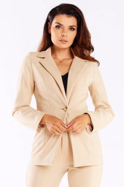 Żakiet Model A460 Beige - awama — zdjęcie 1