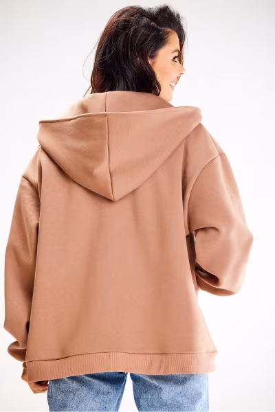 Bluza Damska Model A610 Beige - awama — zdjęcie 2